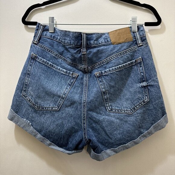 2/$30 Aeropostale Mom Short Denim Jean Shorts 6 High Rise Cowgirl Western Boho - Picture 2 of 9